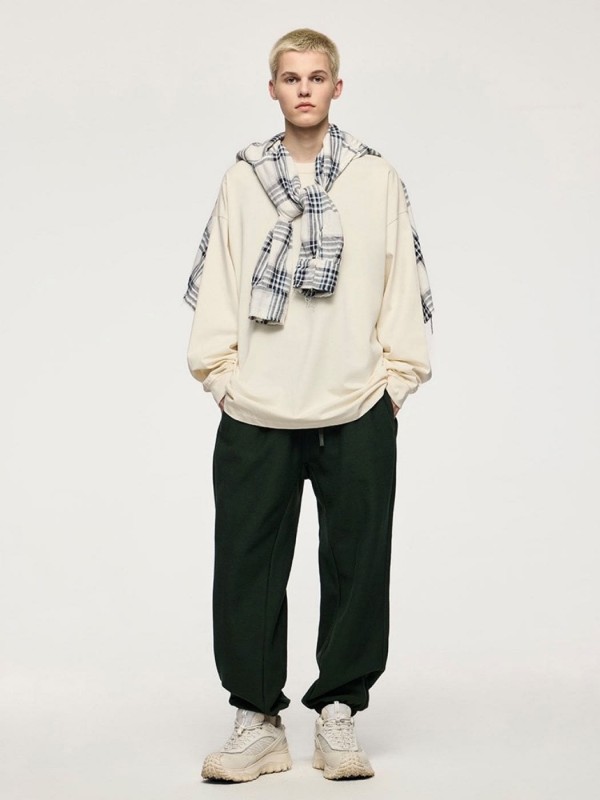 Мужской базовый лонгслив прямого кроя casual form   - Изображение 1
