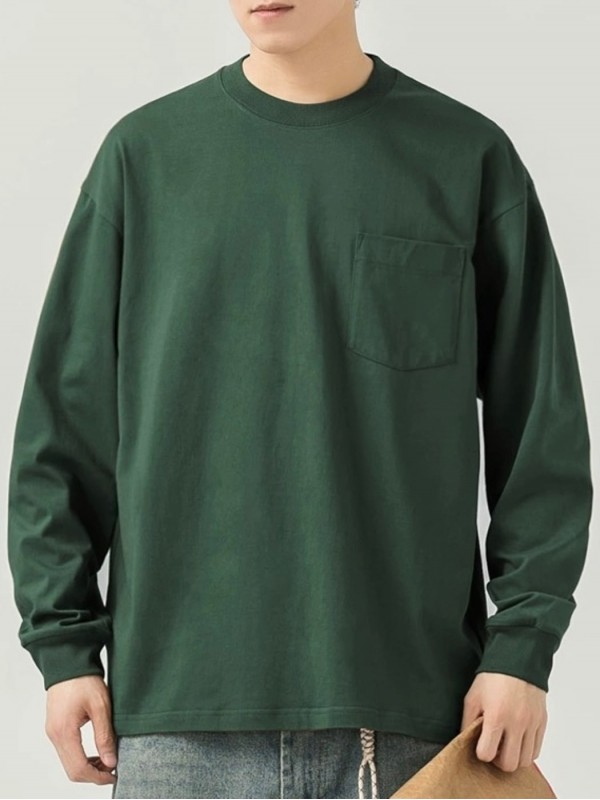 Лонгслив oversize с накладным карманом - Изображение 12