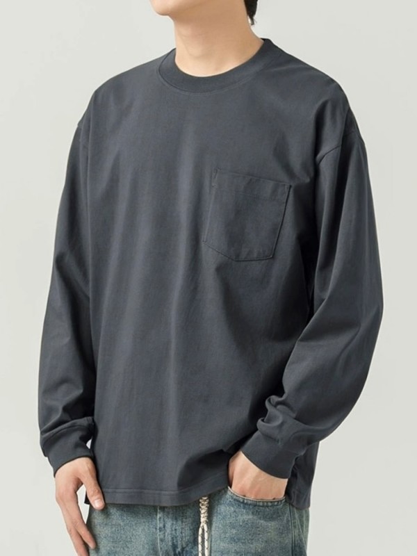 Лонгслив oversize с накладным карманом - Изображение 13