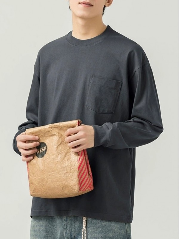 Лонгслив oversize с накладным карманом - Изображение 14