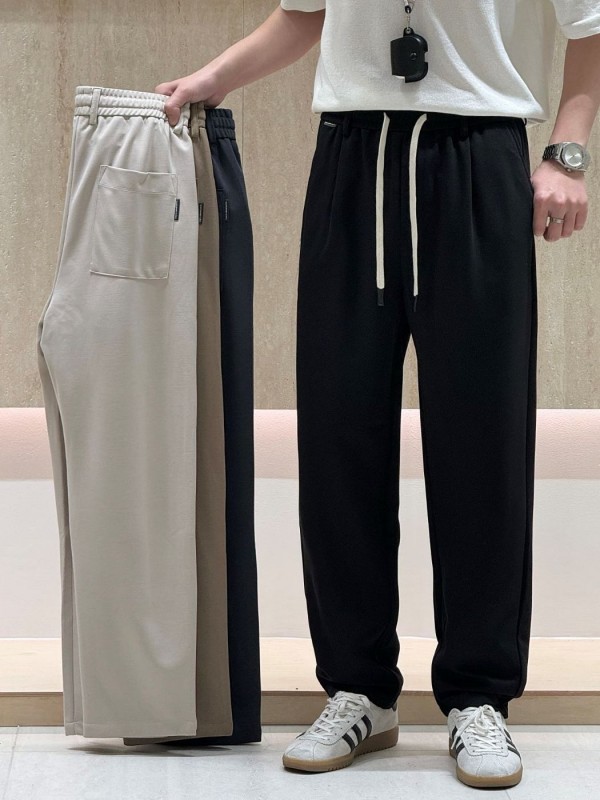 Легкие брюки в стиле casual на резинке  - Изображение 1