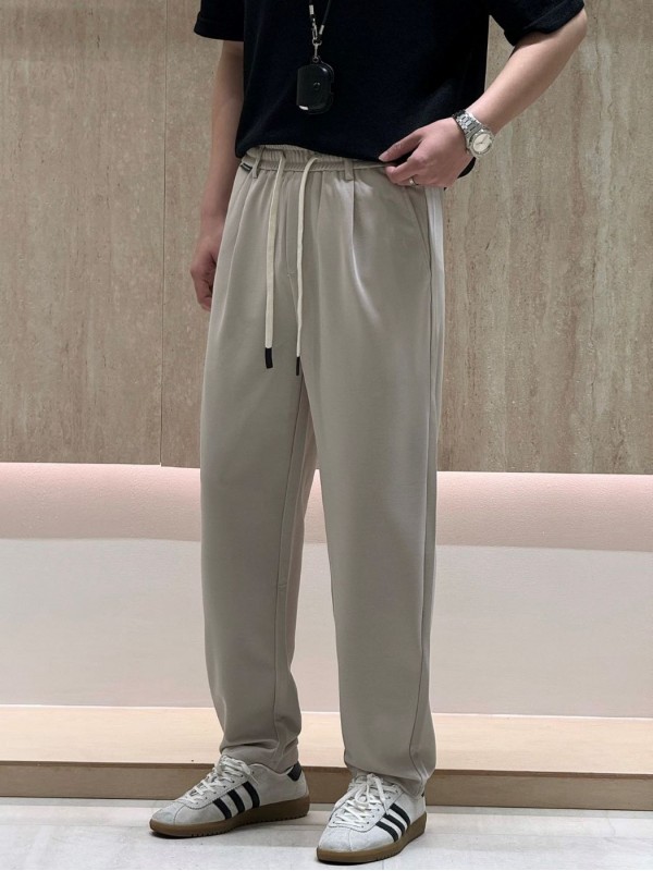Легкие брюки в стиле casual на резинке  - Изображение 2