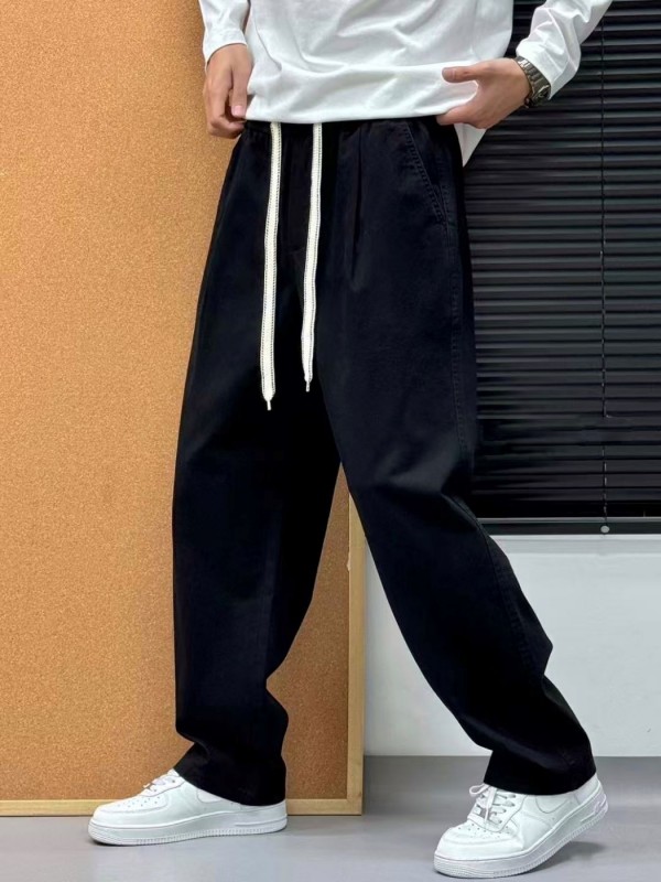 Штаны свободного кроя хлопковые на резинке pure-workwear  - Изображение 5