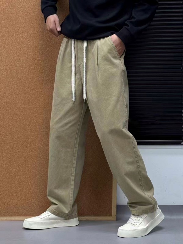 Штаны свободного кроя хлопковые на резинке pure-workwear