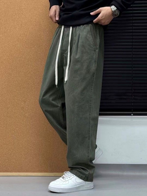 Штаны свободного кроя хлопковые на резинке pure-workwear  - Изображение 3