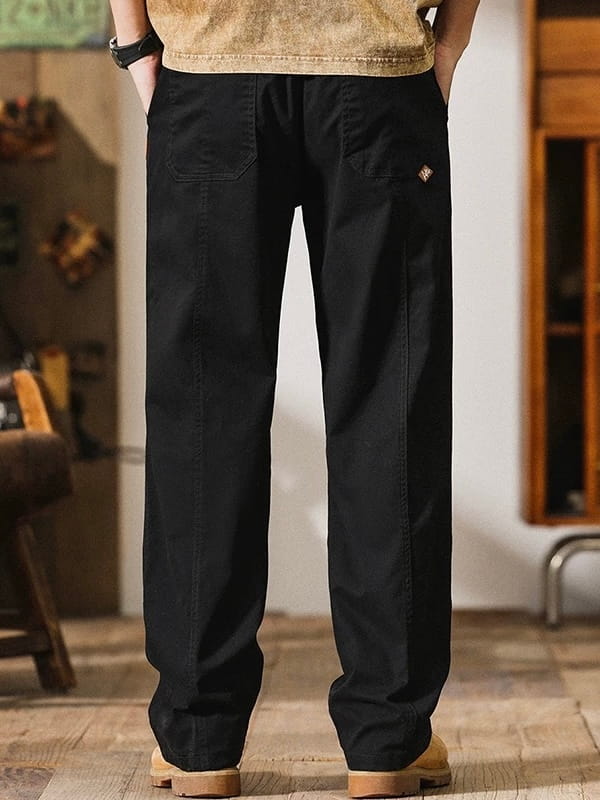Комфортные хлопковые мужские брюки прямого кроя minimal pants  - Изображение 2
