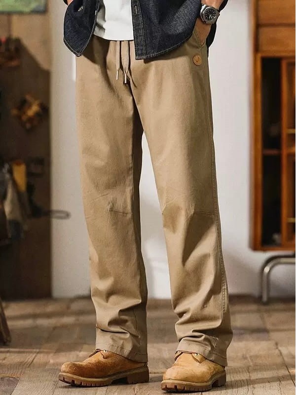 Комфортные хлопковые мужские брюки прямого кроя minimal pants  - Изображение 6