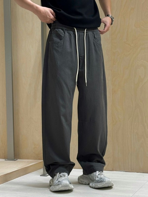Широкие штаны с эластичным поясом и карманами baggy pants