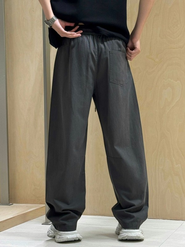 Широкие штаны с эластичным поясом и карманами baggy pants  - Изображение 2