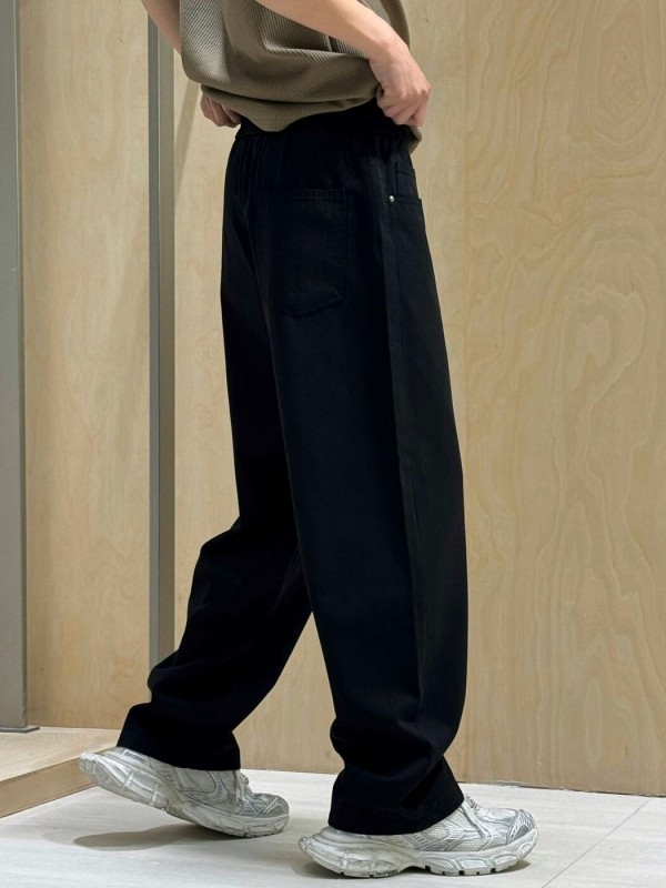 Широкие штаны с эластичным поясом и карманами baggy pants  - Изображение 4