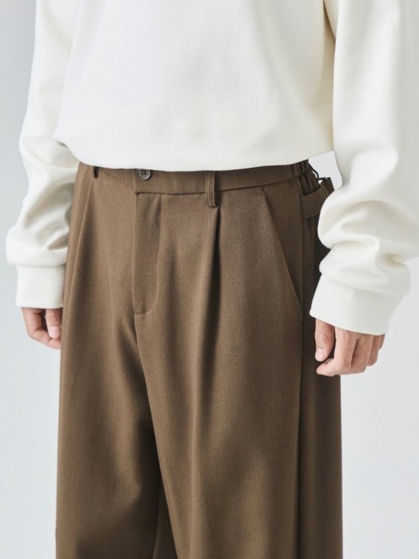 Минималистичные прямые и широкие мужские штаны urban classic  - Изображение 8