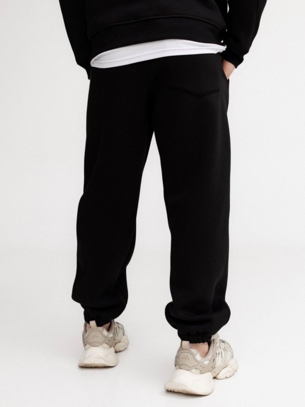 Удобные мужские утепленные штаны-джоггеры с широкой резинкой classic joggers  - Изображение 6