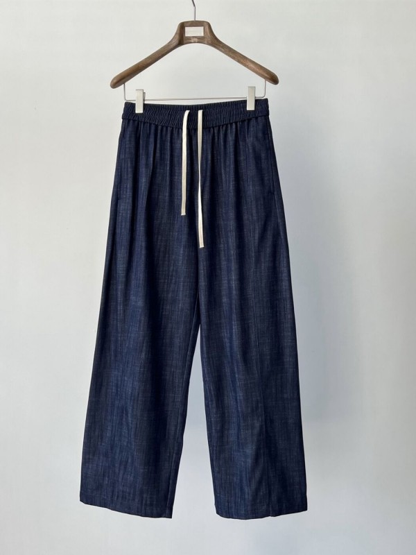Мужские брюки свободного кроя с поясом на резинке casual fit  - Изображение 2