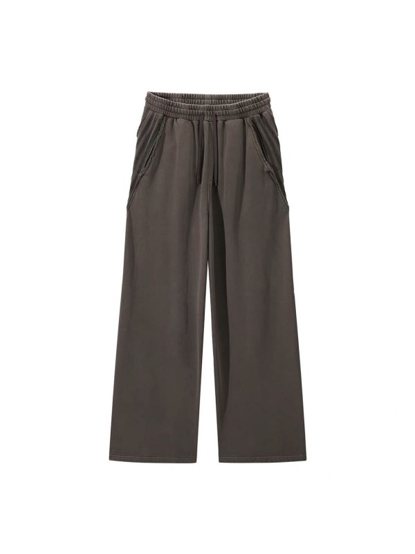 Чоловічі широкі штани з декоративними швами та кишенями baggy pants wide fit