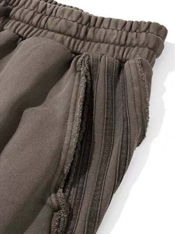 Чоловічі широкі штани з декоративними швами та кишенями baggy pants wide fit  -  Зображення 2