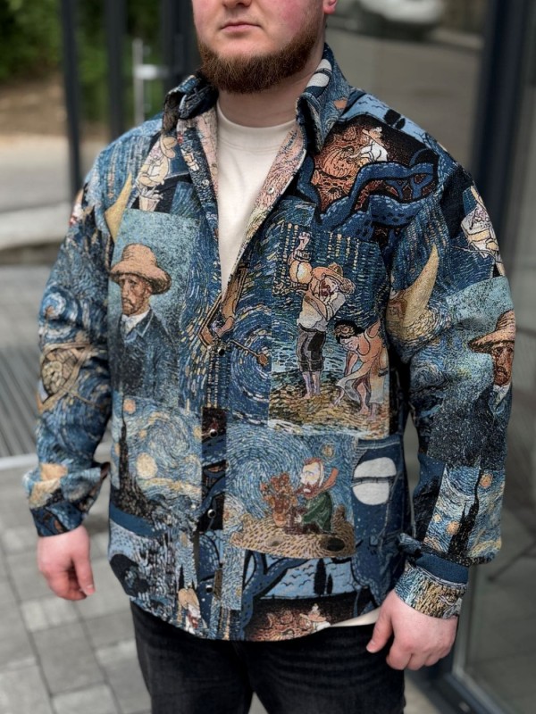 Рубашка гобеленовая с художественным изображением  Van Gogh images