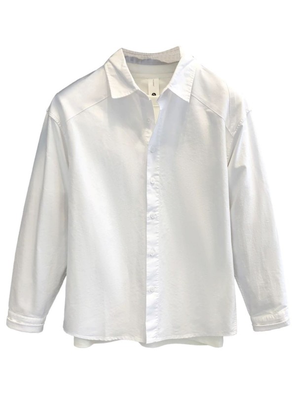 Классическая рубашка свободного кроя с длинным рукавом clasy shirt  - Изображение 7