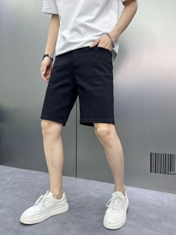 Черные базовые джинсовые шорты denim urban style  - Изображение 4