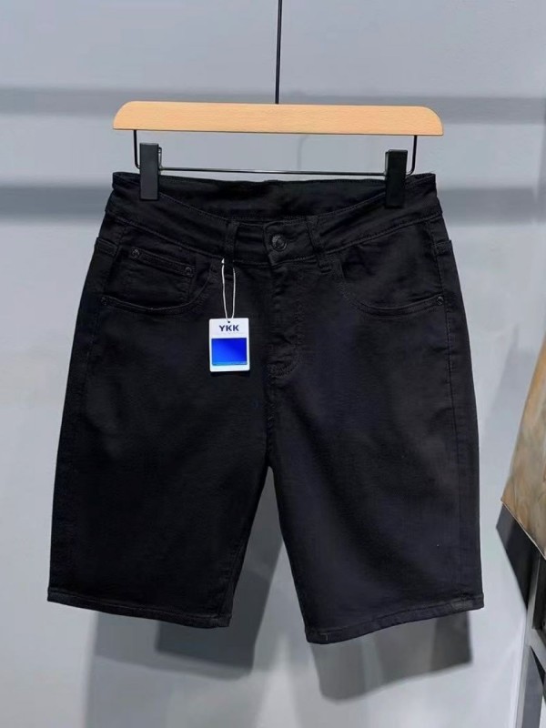 Чорні базові джинсові шорти denim urban style 