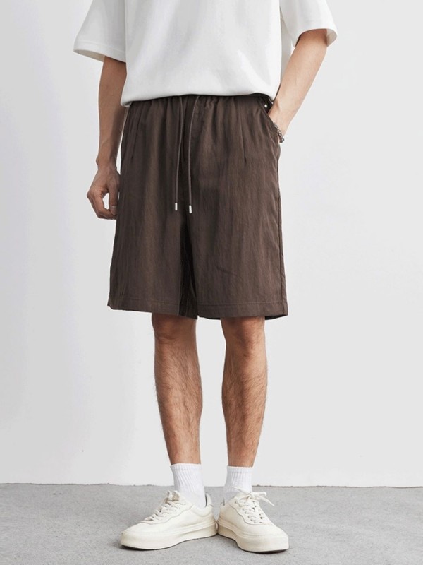 Легкие мужские трендовые шорты из натуральной ткани summer browns