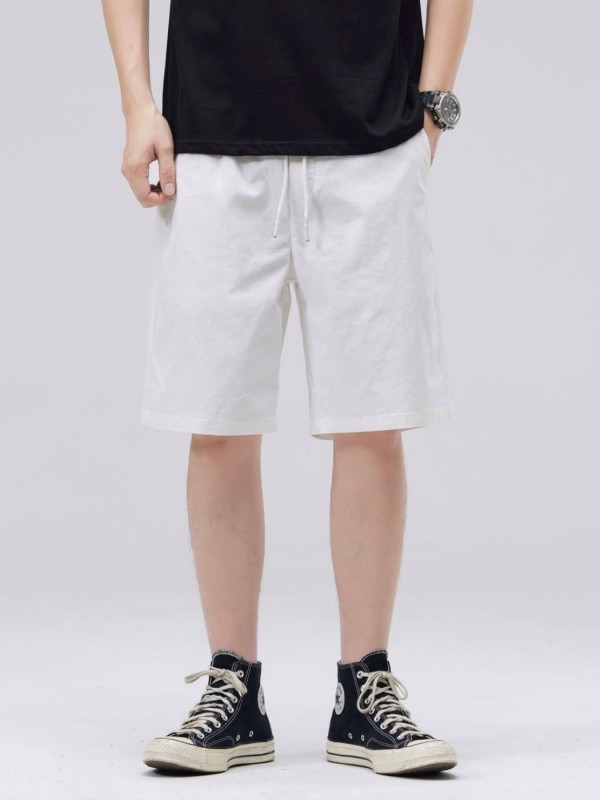Хлопковые шорты прямого кроя casual black&white