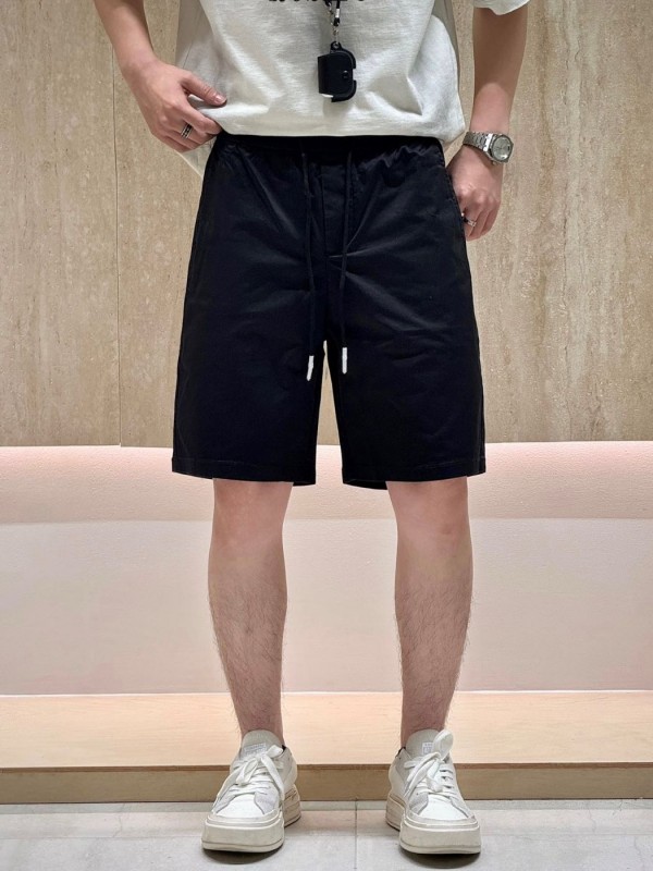 Хлопковые шорты прямого кроя casual black&white