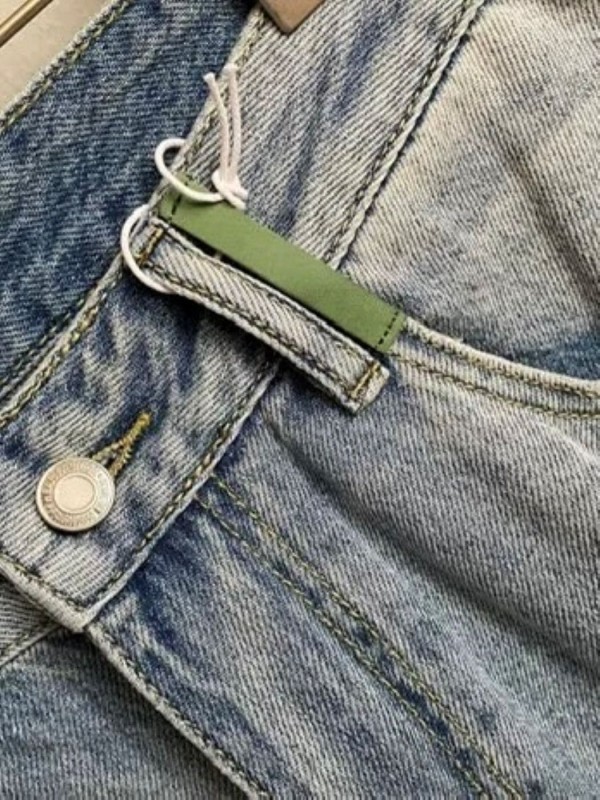 Мужские джинсовые шорты прямого кроя accent pockets   - Изображение 6