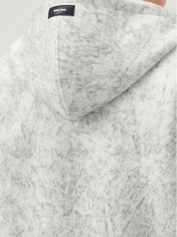 Мужская кофта на молнии в мраморном дизайне marble mist  - Изображение 7