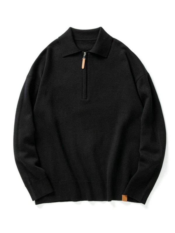 Чоловіча кофта поло з коміром на блискавці half-zip polo   -  Зображення 2
