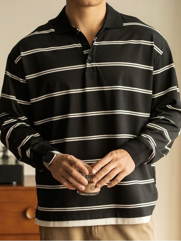 Чоловіча кофта поло у смужку striped polo