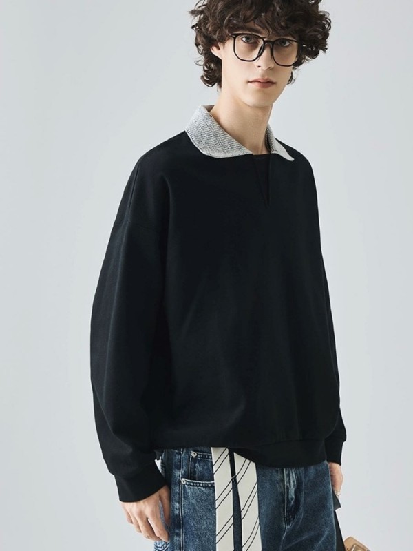 Кофта поло з акцентним в'язаним коміром soft touch polo   -  Зображення 9
