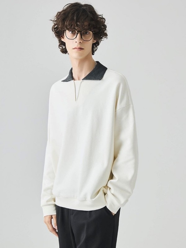 Кофта поло з акцентним в'язаним коміром soft touch polo   -  Зображення 3