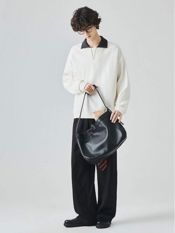 Кофта поло з акцентним в'язаним коміром soft touch polo   -  Зображення 5