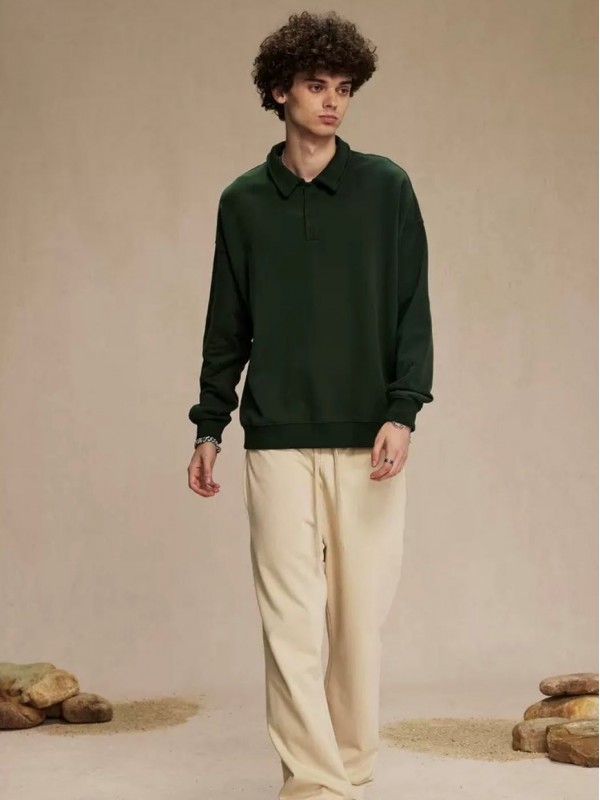 Универсальное утепленное поло в классическом стиле soft classic  - Изображение 1