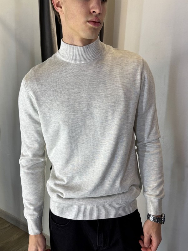 Класичний чоловічий гольф з коміром-стійкою turtleneck sweater 