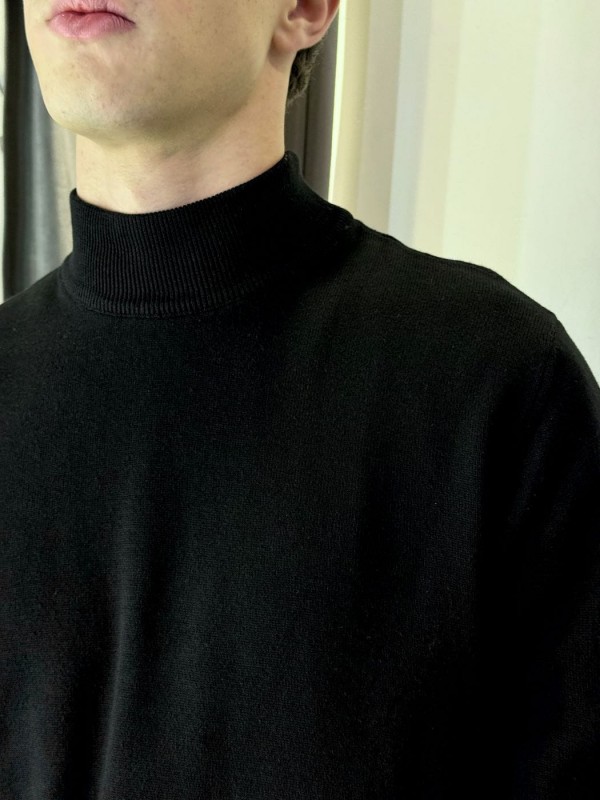 Классический мужской гольф с воротником-стойкой turtleneck sweater  - Изображение 9