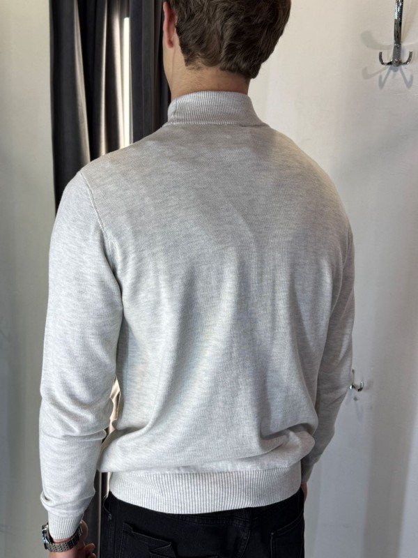 Классический мужской гольф с воротником-стойкой turtleneck sweater  - Изображение 3
