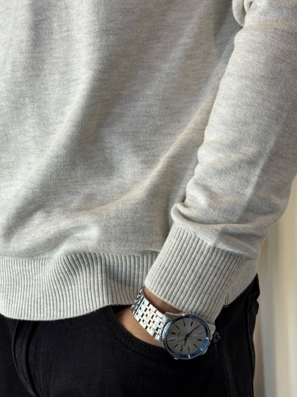 Классический мужской гольф с воротником-стойкой turtleneck sweater  - Изображение 5