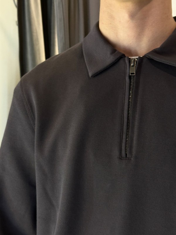 Базовая мужская рубашка поло на молнии modern basic polo  - Изображение 9