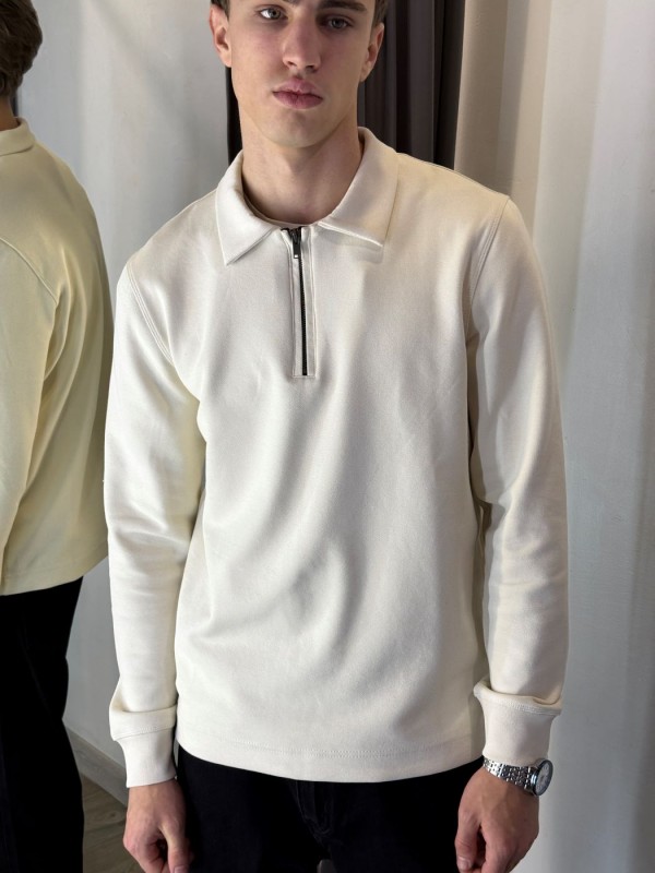 Базовая мужская рубашка поло на молнии modern basic polo  - Изображение 2