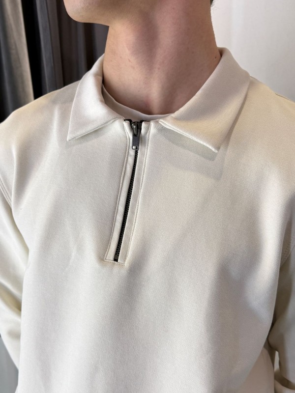 Базовая мужская рубашка поло на молнии modern basic polo  - Изображение 5