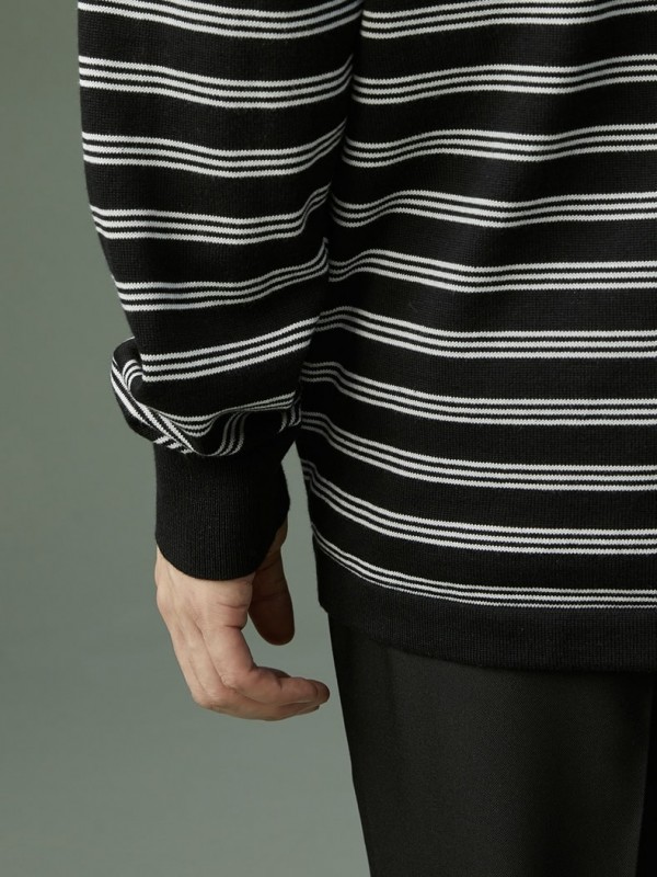 Джемпер смугастий з декоративною кишенею striped trend  -  Зображення 4
