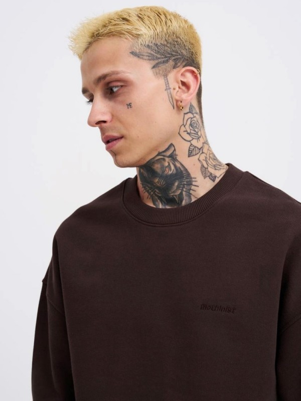 Базовий м'який світшот оверсайз крою pure cotton  -  Зображення 8
