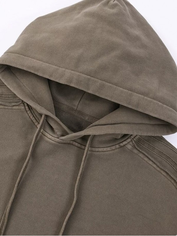 Чоловіче худі вільного крою з декоративними швами textured details  -  Зображення 3