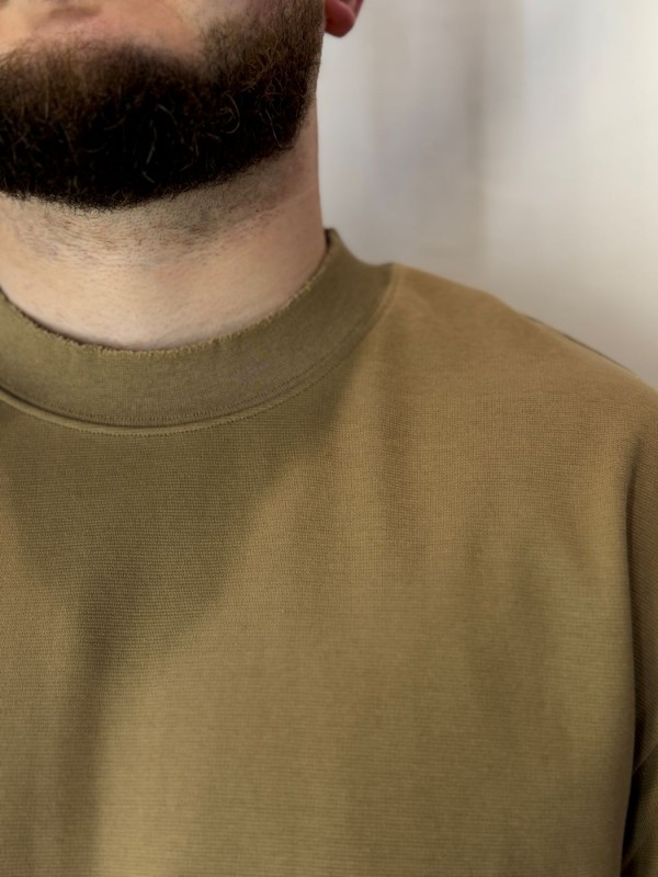 Стильная мужская футболка оверсайз в трендовом цвете beige mode  - Изображение 5