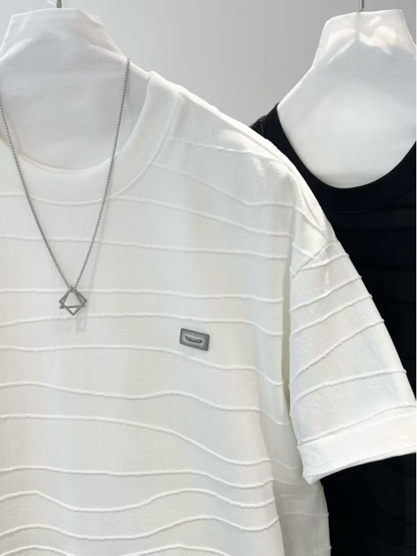 Оверсайз футболка з фактурними смугами minimal stripe  -  Зображення 6