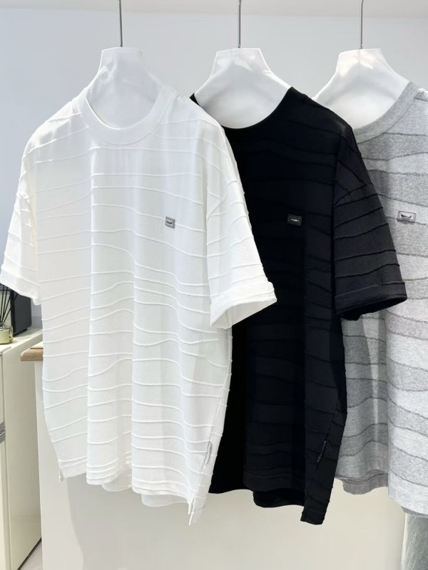 Оверсайз футболка з фактурними смугами minimal stripe  -  Зображення 7