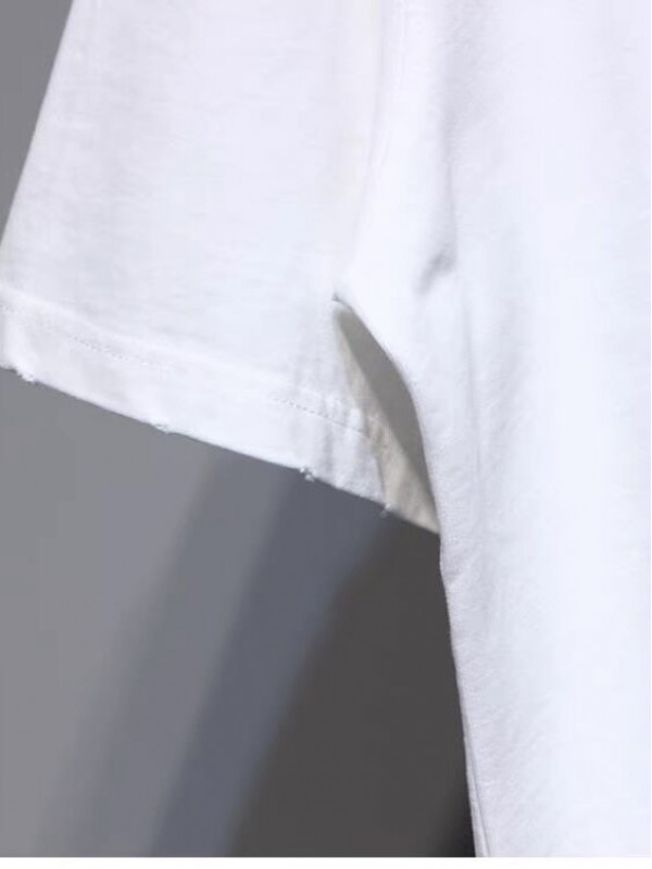 Оверсайз футболка вільного крою з акцентною кишенею breast pocket  -  Зображення 4