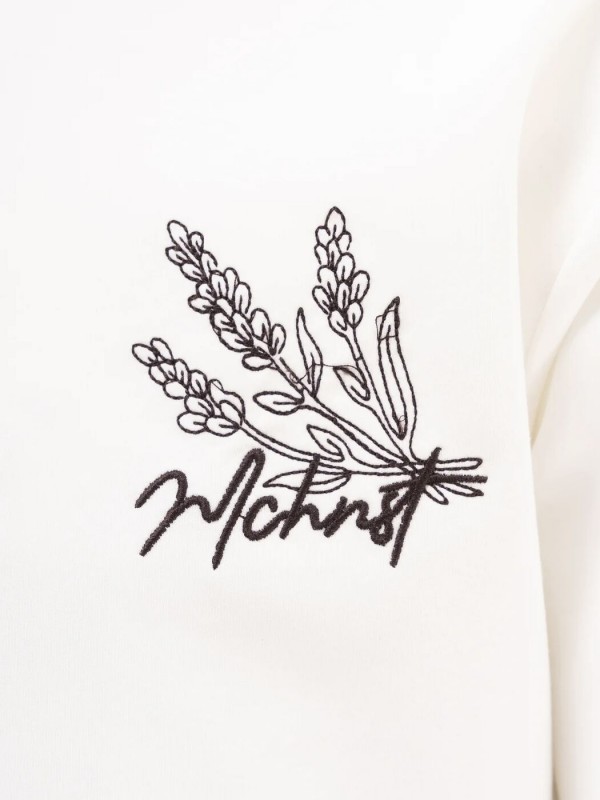 Чоловіча оверсайз футболка з декоративною вишивкою minimal signature  -  Зображення 2