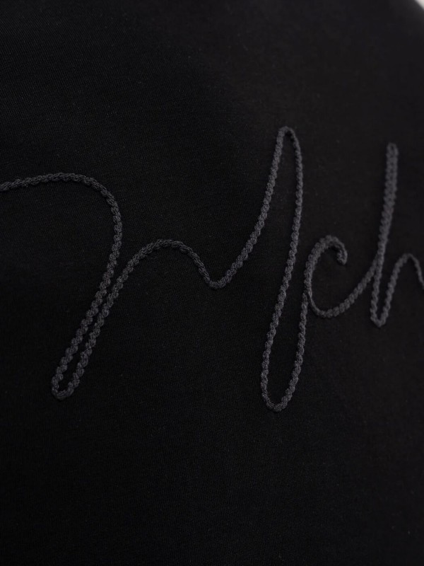 Чоловіча оверсайз футболка з декоративною вишивкою minimal signature  -  Зображення 7